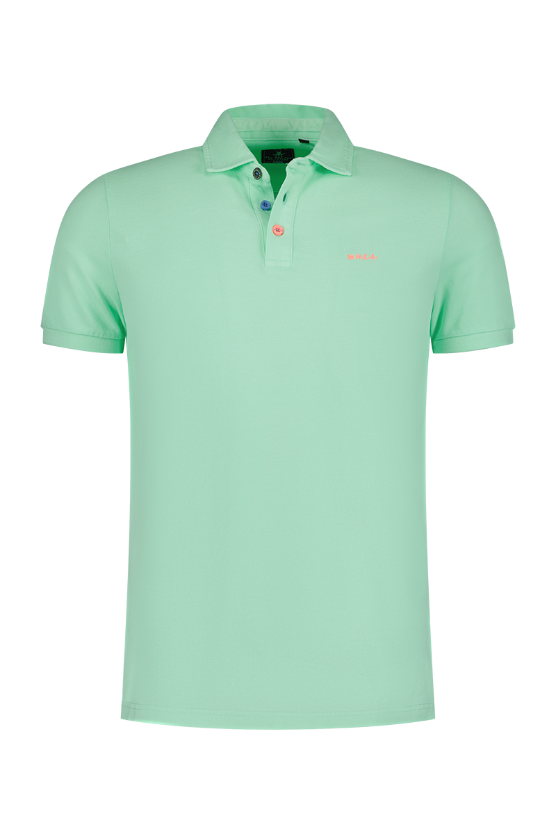 Polo liso de algodón - Teal Green