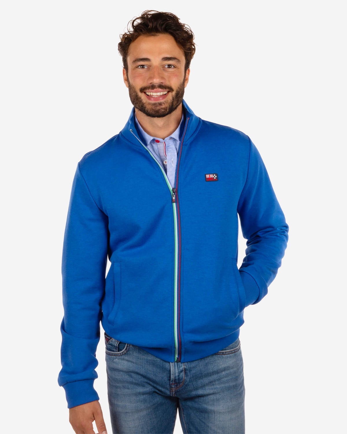 Gilet avec fermeture éclair Aramoana - Blizzard Blue