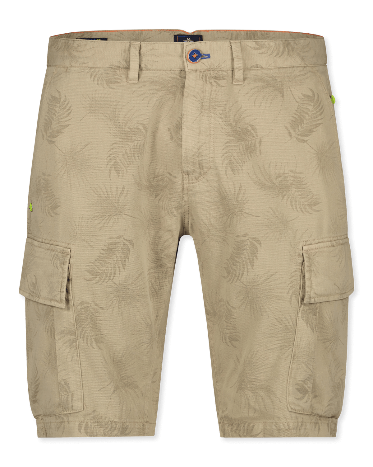 Bedrukte korte cargo broek Archie - Beach Sand