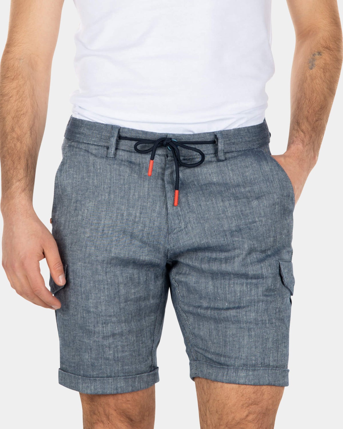 Cargo-Shorts aus Baumwolle - Key Navy