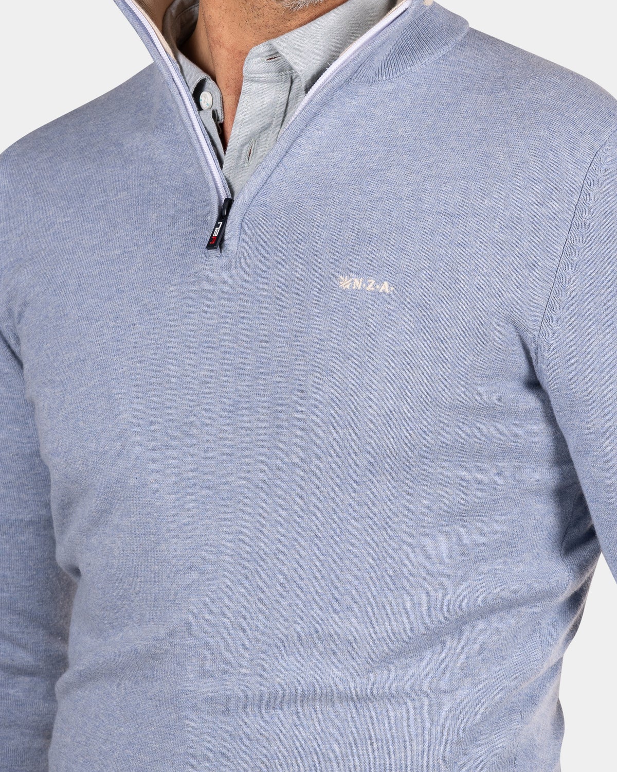 Blue half zip pullover - Phantom Blue