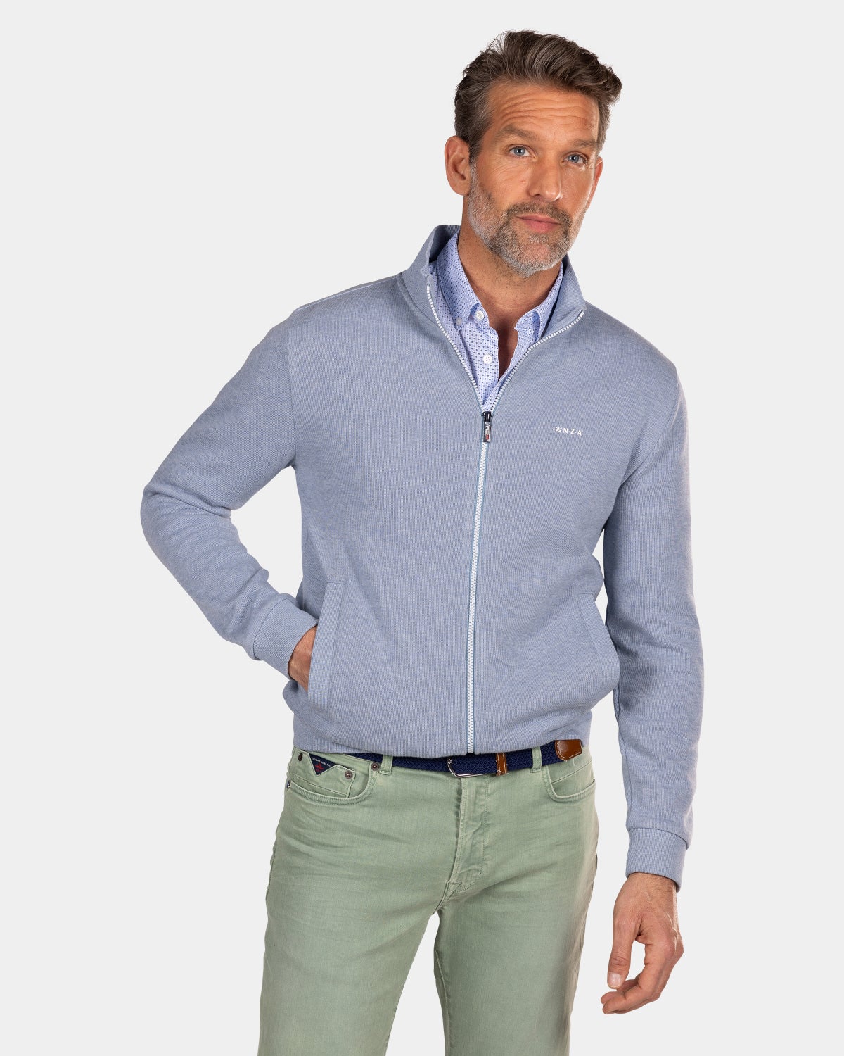 Light blue cardigan - Phantom Blue