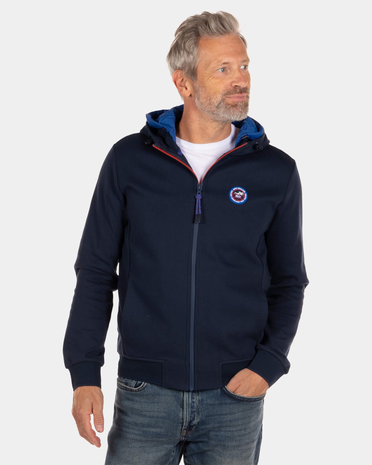 Cárdigan sudadera con capucha Orikaka - Reef Navy