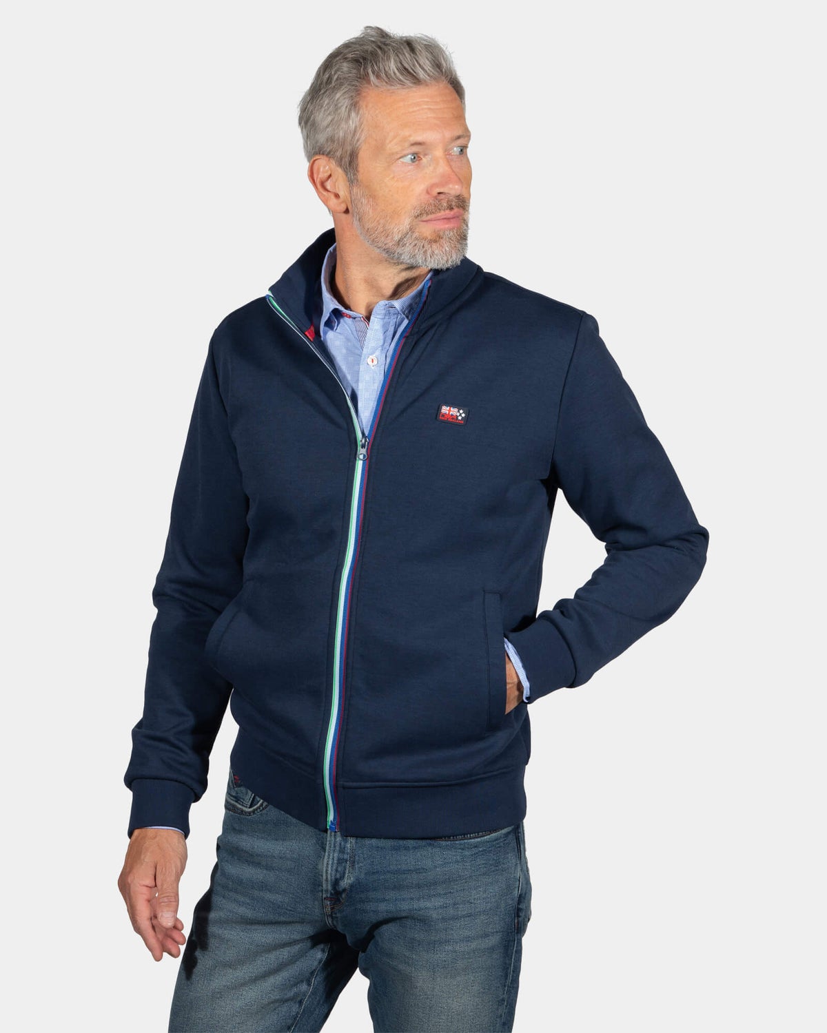 Gilet avec fermeture éclair Aramoana - Reef Navy