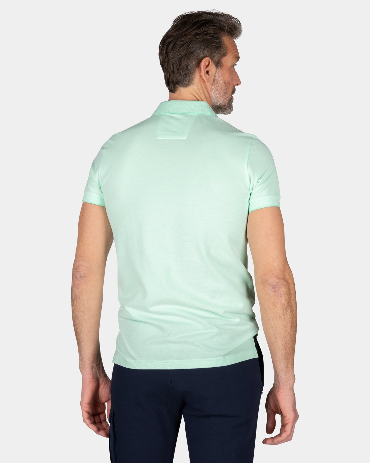 Leichtes Baumwollpolo - Teal Green