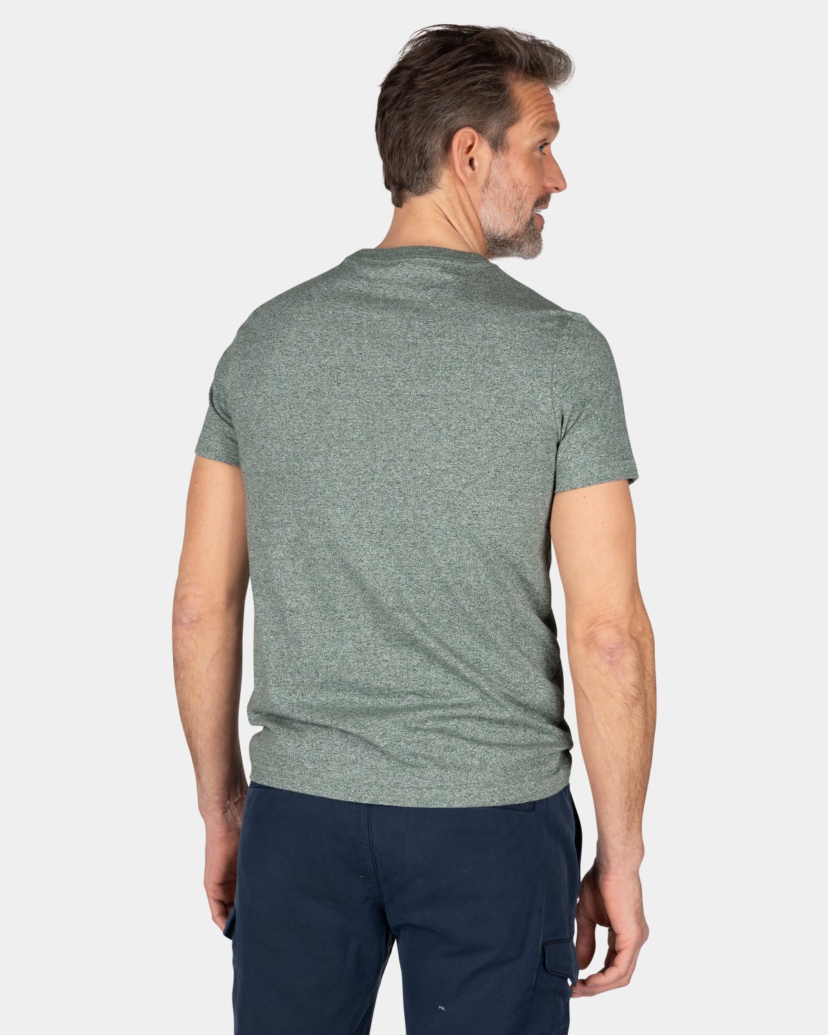 T-shirt uni en coton - Chalk Green