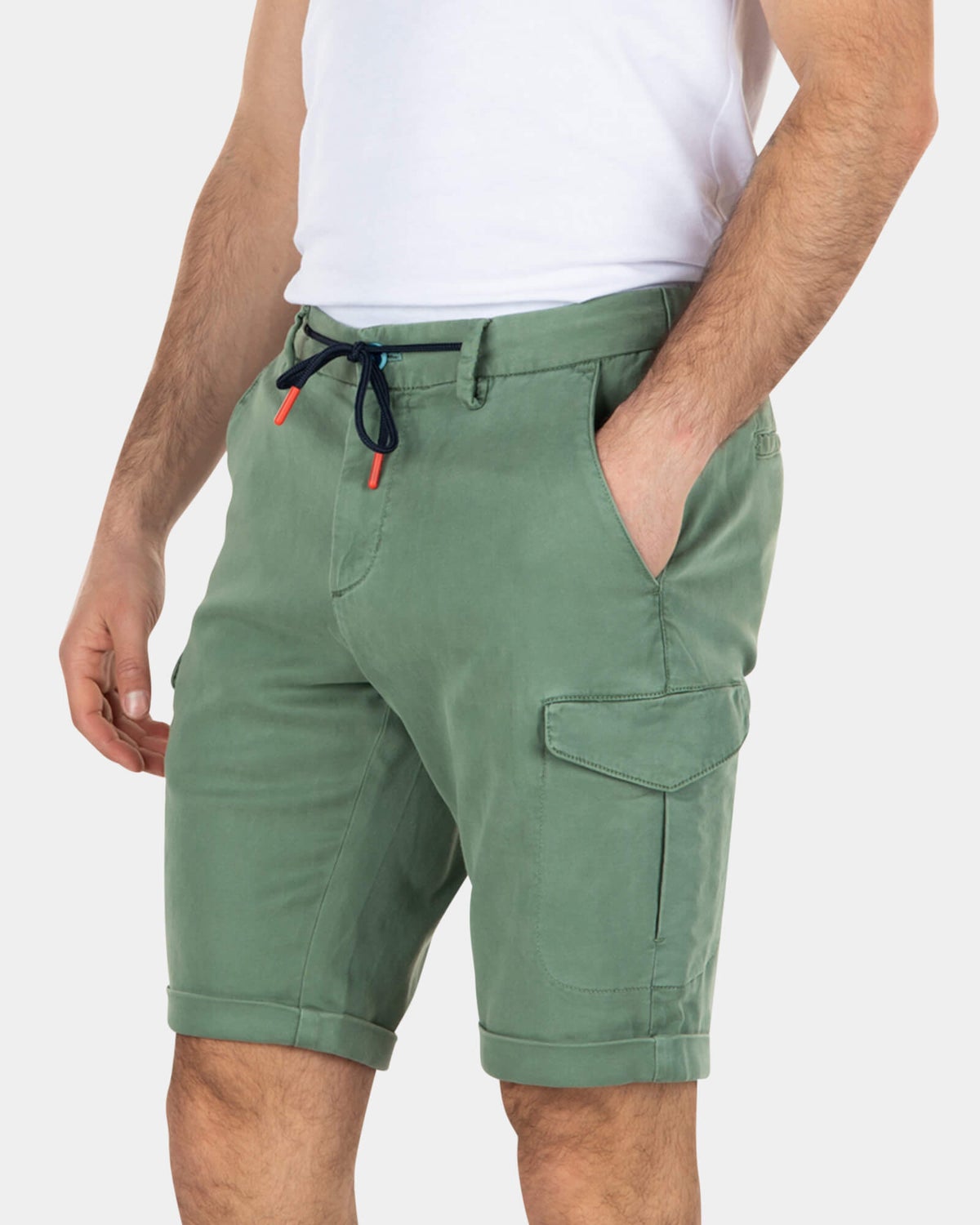 Cargo-Shorts aus Lyocell-Baumwolle - Active Army