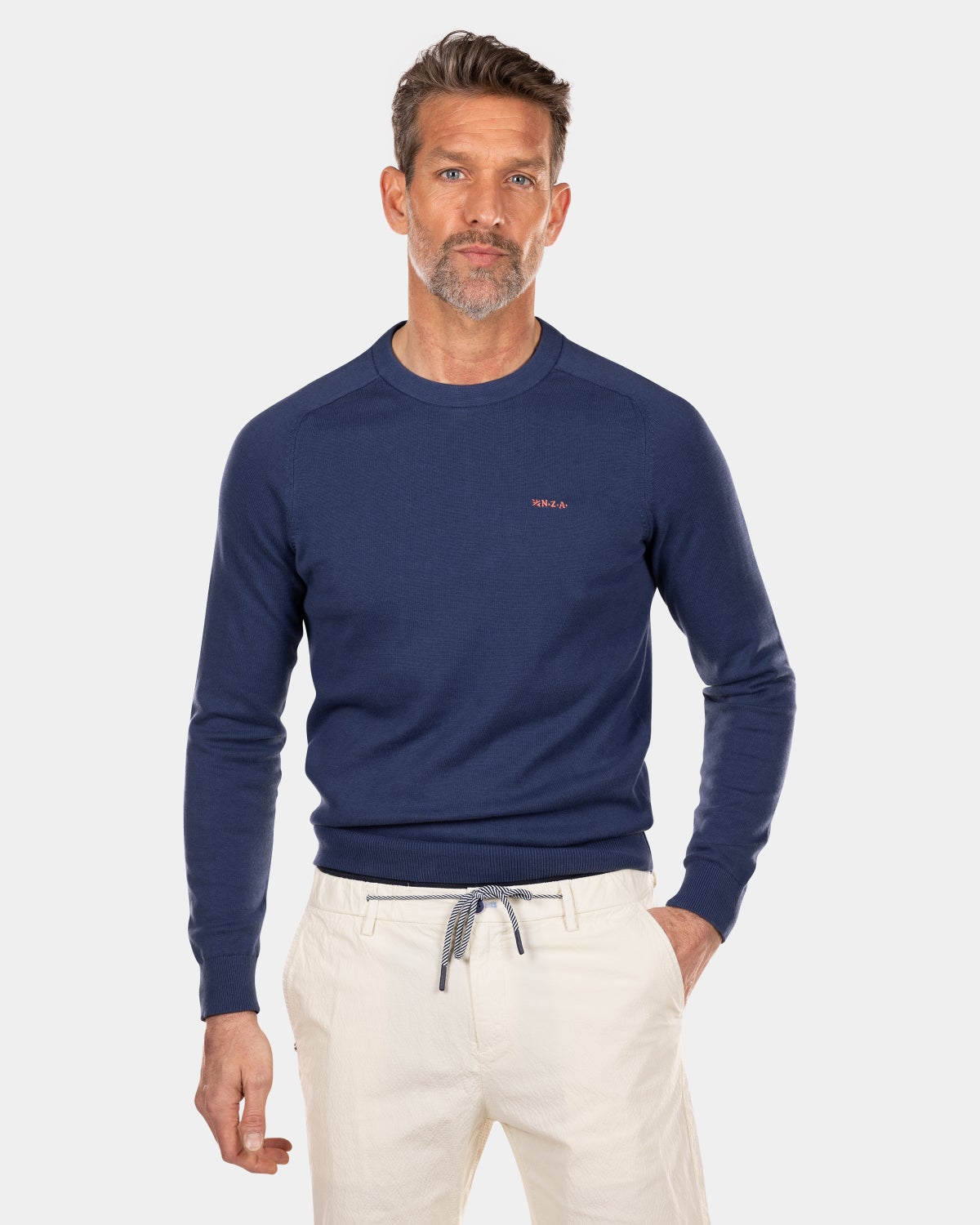 Pullover mit Rundhalsausschnitt - Dusk Navy