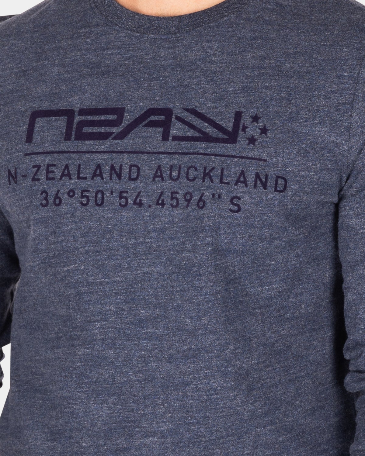 Crew neck long sleeved t-shirt - Traditional Navy