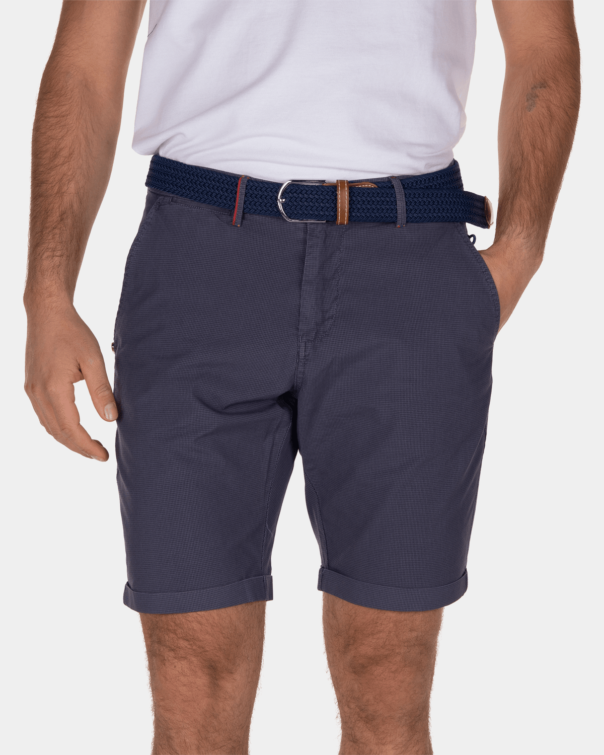 Cotton chino shorts Hamilton - Arkron Blue