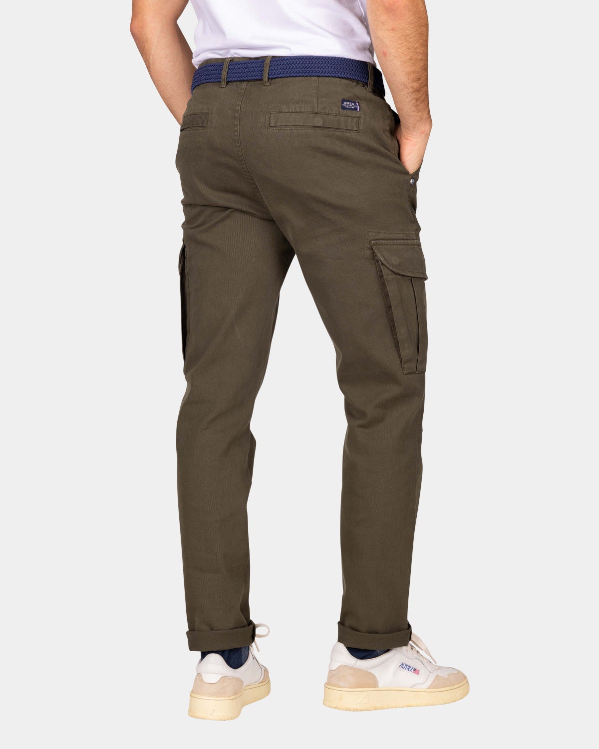 Dark green cargo pants - Quartz Green