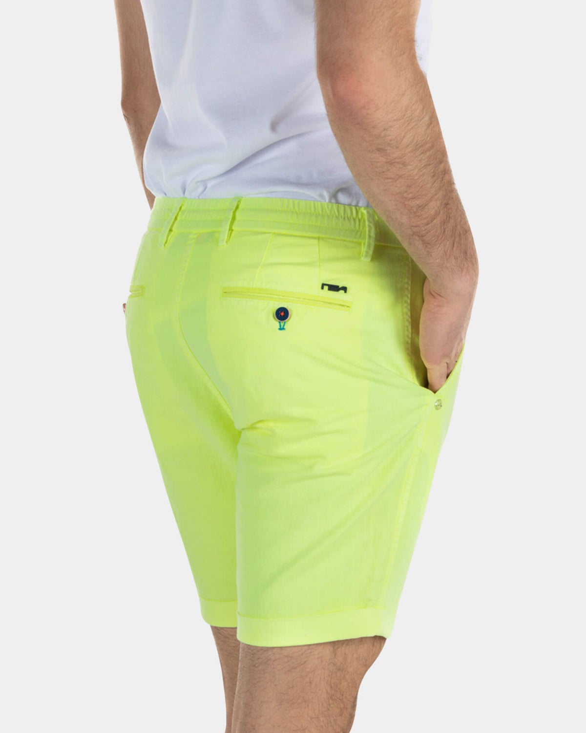 Kurzen Chino aus Leinen - High Summer Yellow