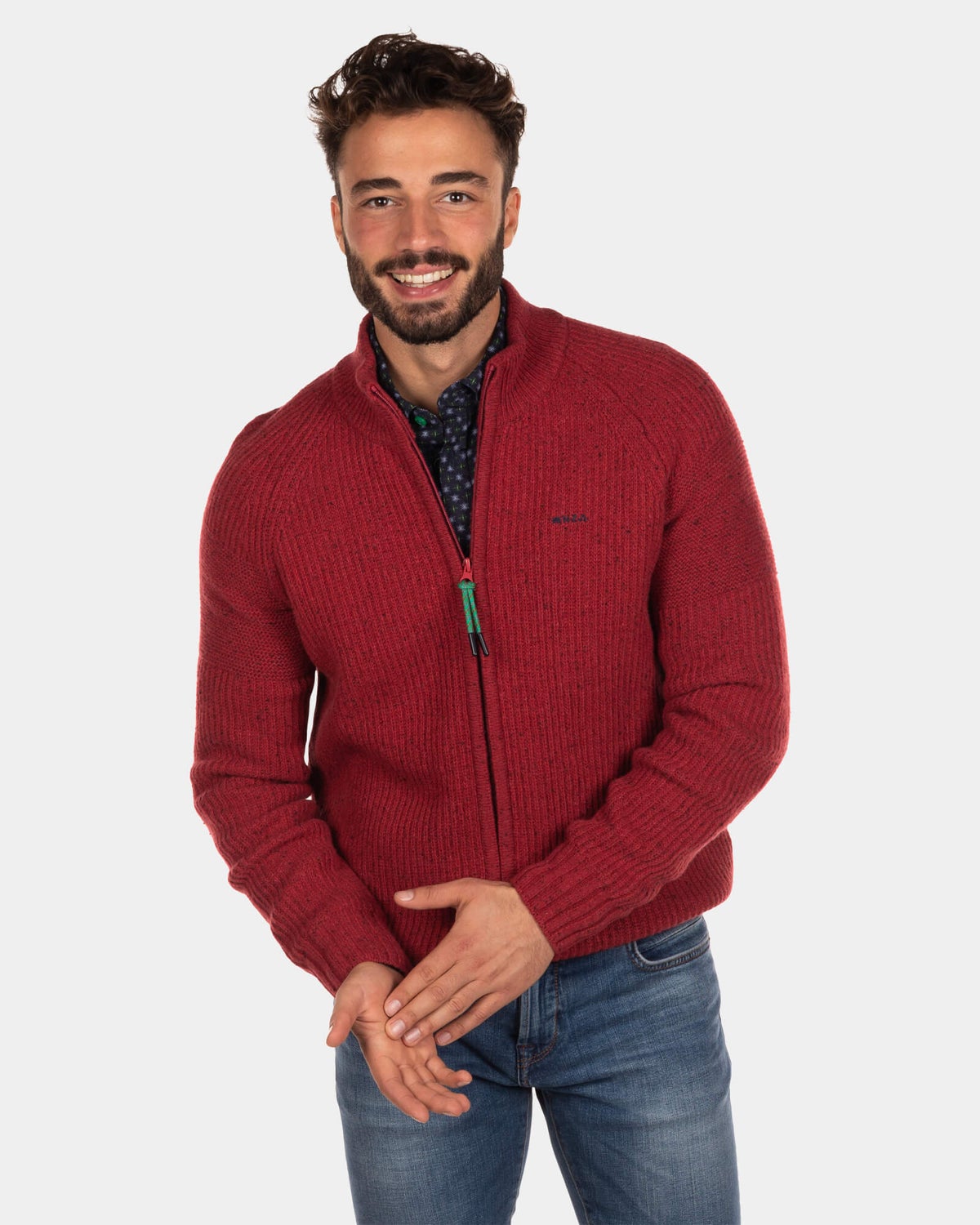 Ribgebreid vest Dry - Cardinal Red