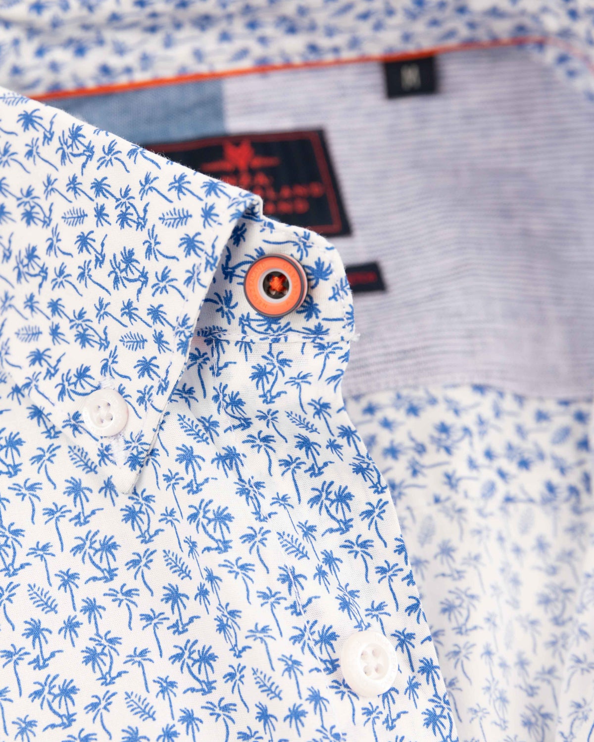 Camisa de algodón estampada azul - Rhythm Blue