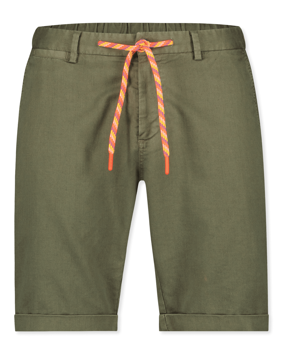 Linnen chino shorts Liam - Army