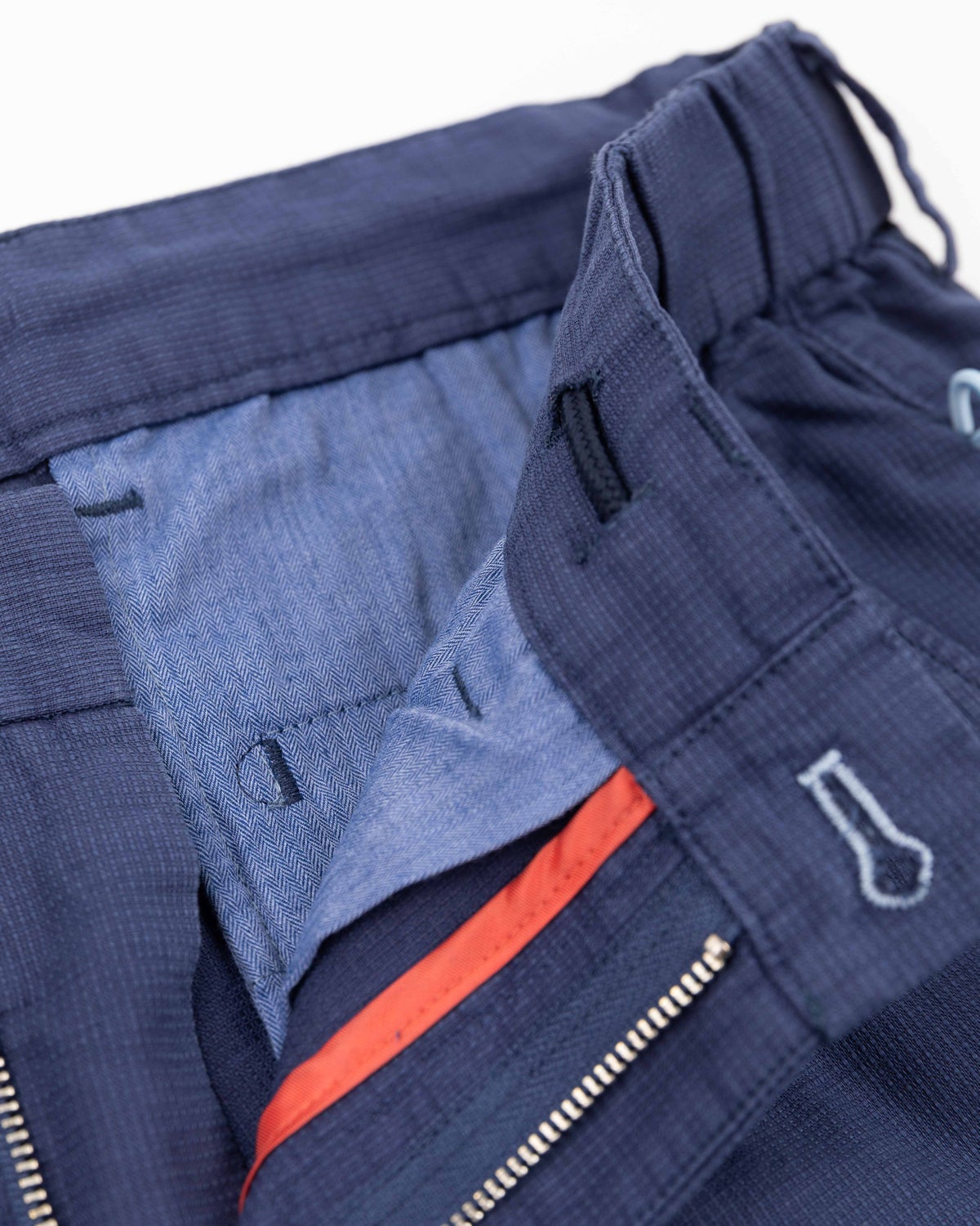 Pantalon chino en lin et coton - Dusk Navy