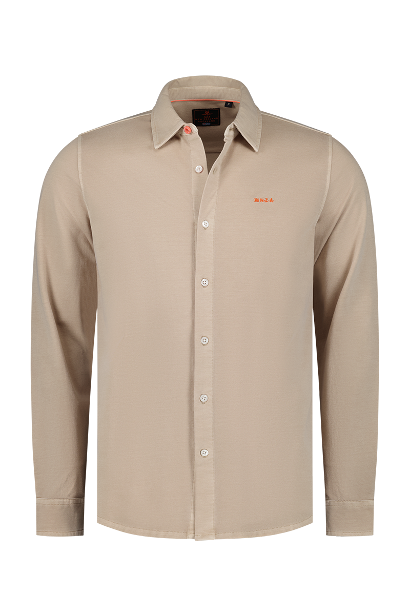 Camisa de punto de algodón - Shimmering Sand