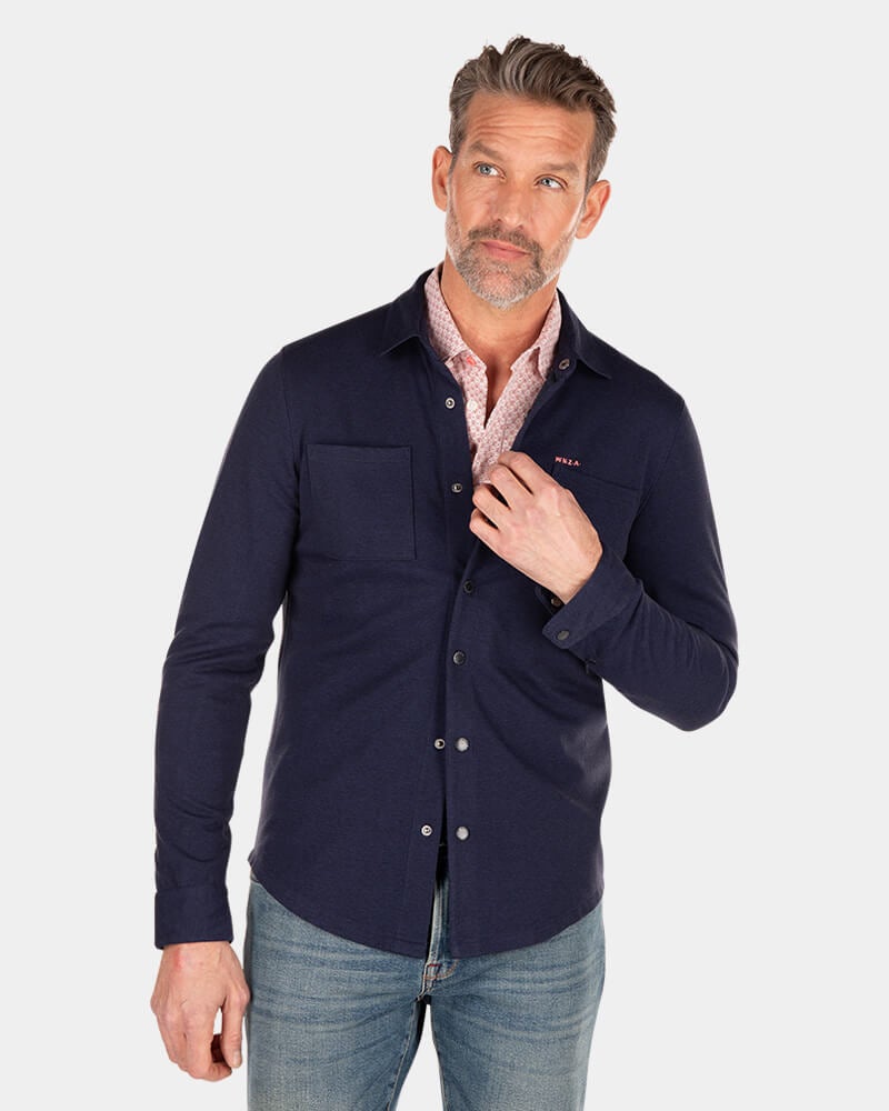 Solid coloured long sleeved shirt - Traditional Navy