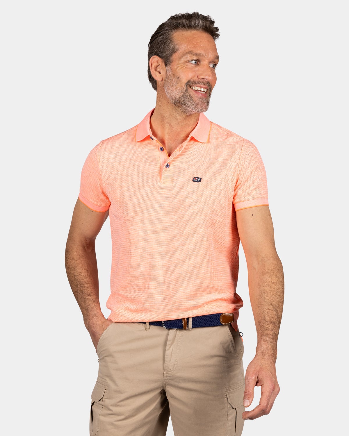 Polo uni en matière résistante - Fury Pink