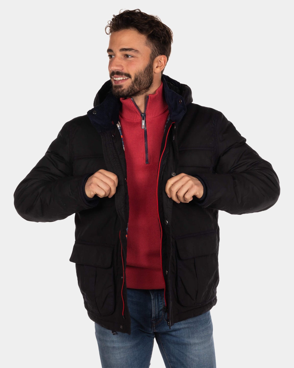 Winterjacke mit Kapuze Collingwood - Ink Navy