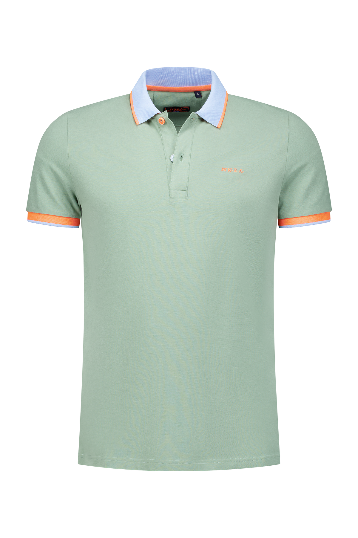 Polo uni avec col accent colorﾎ - Soft Olive