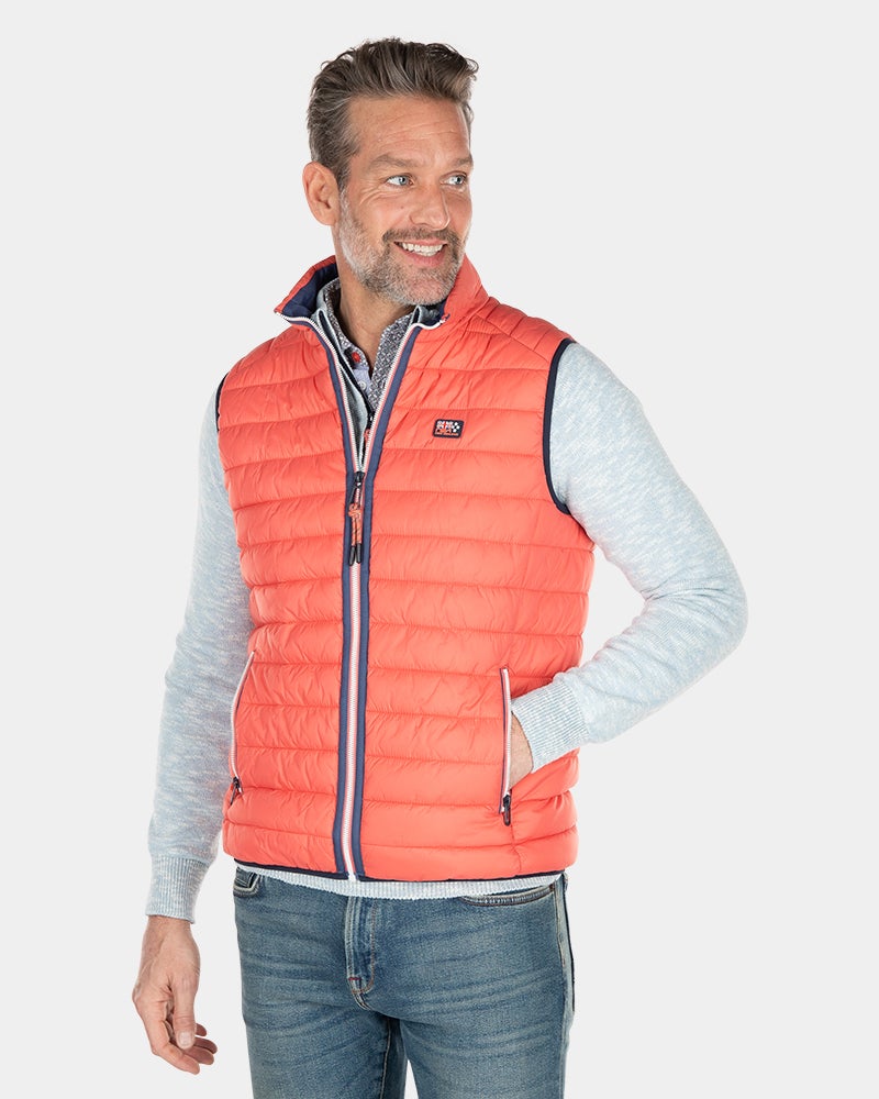 Nylon bodywarmer - Golden Orange