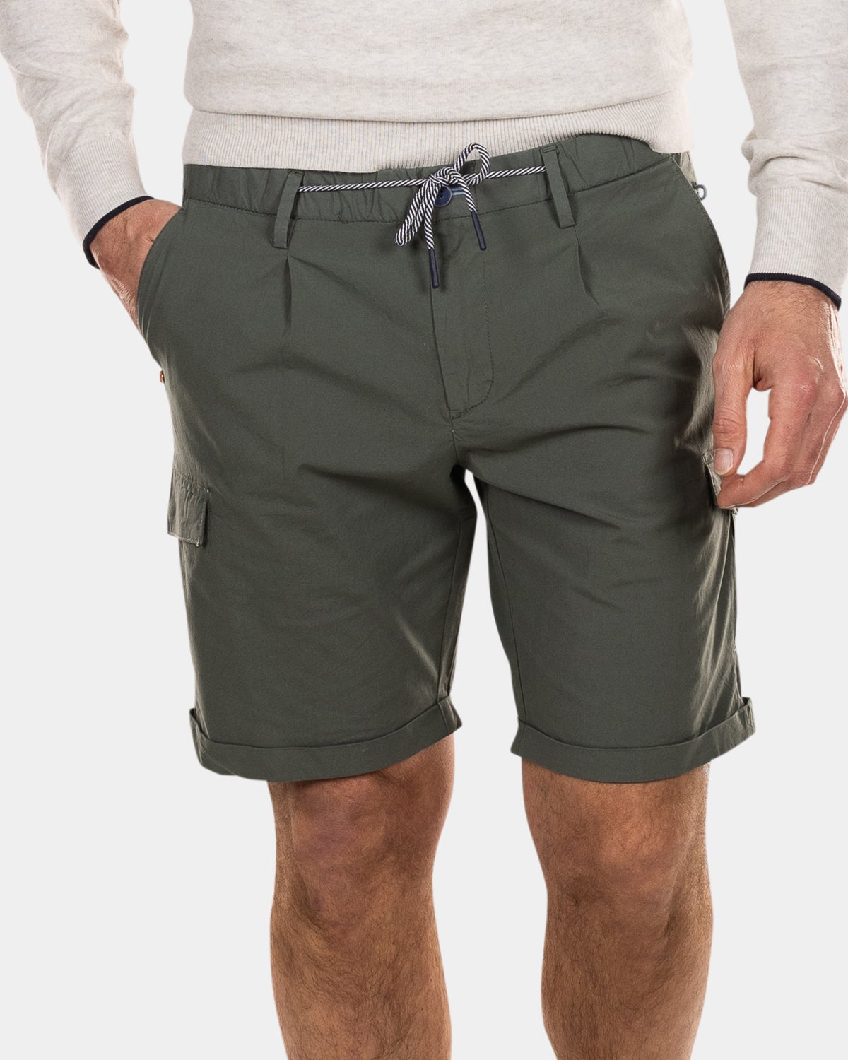 pantalones cargo cortos - Chalk Green