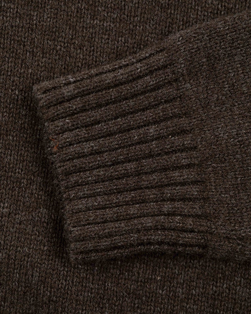 Wool plain half zip pullover - Smoked Green | NZA New Zealand Auckland