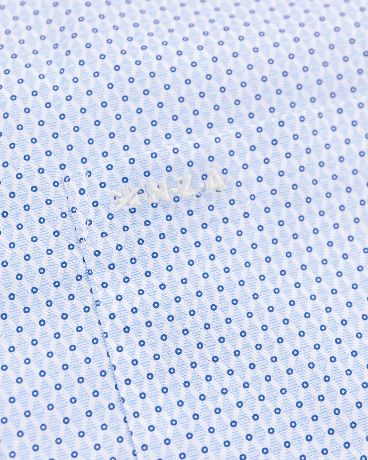 Dotted lightblue shirt - Marble Blue