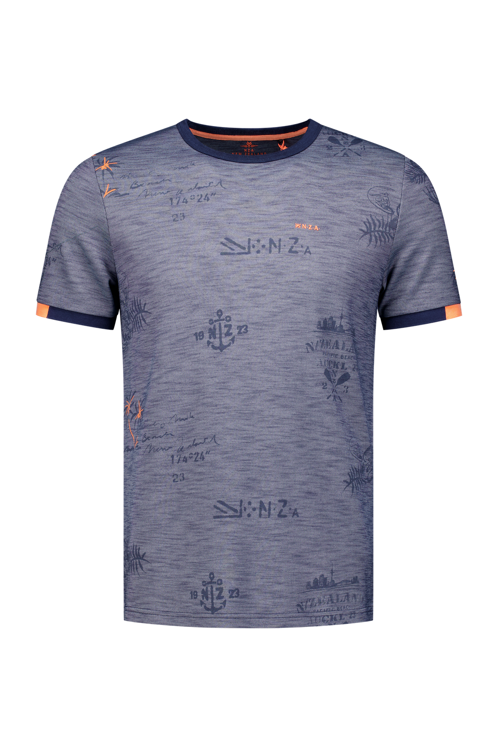 T-shirt met print - Ocean Navy