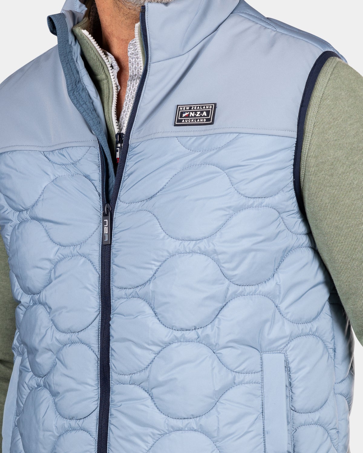 Gilet matelassﾎ bleu - Phantom Blue