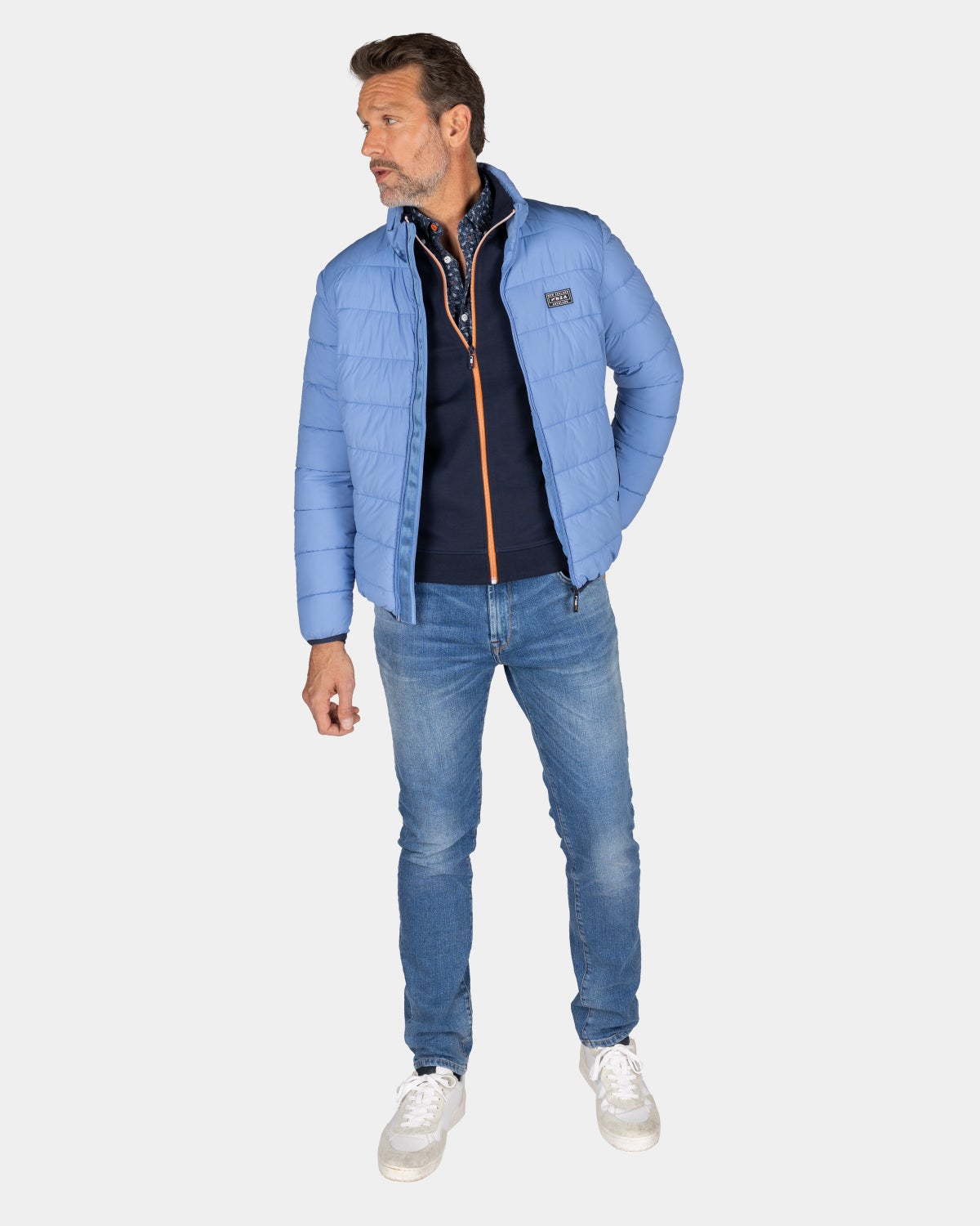 Blue padded jacket - Frozen Blue