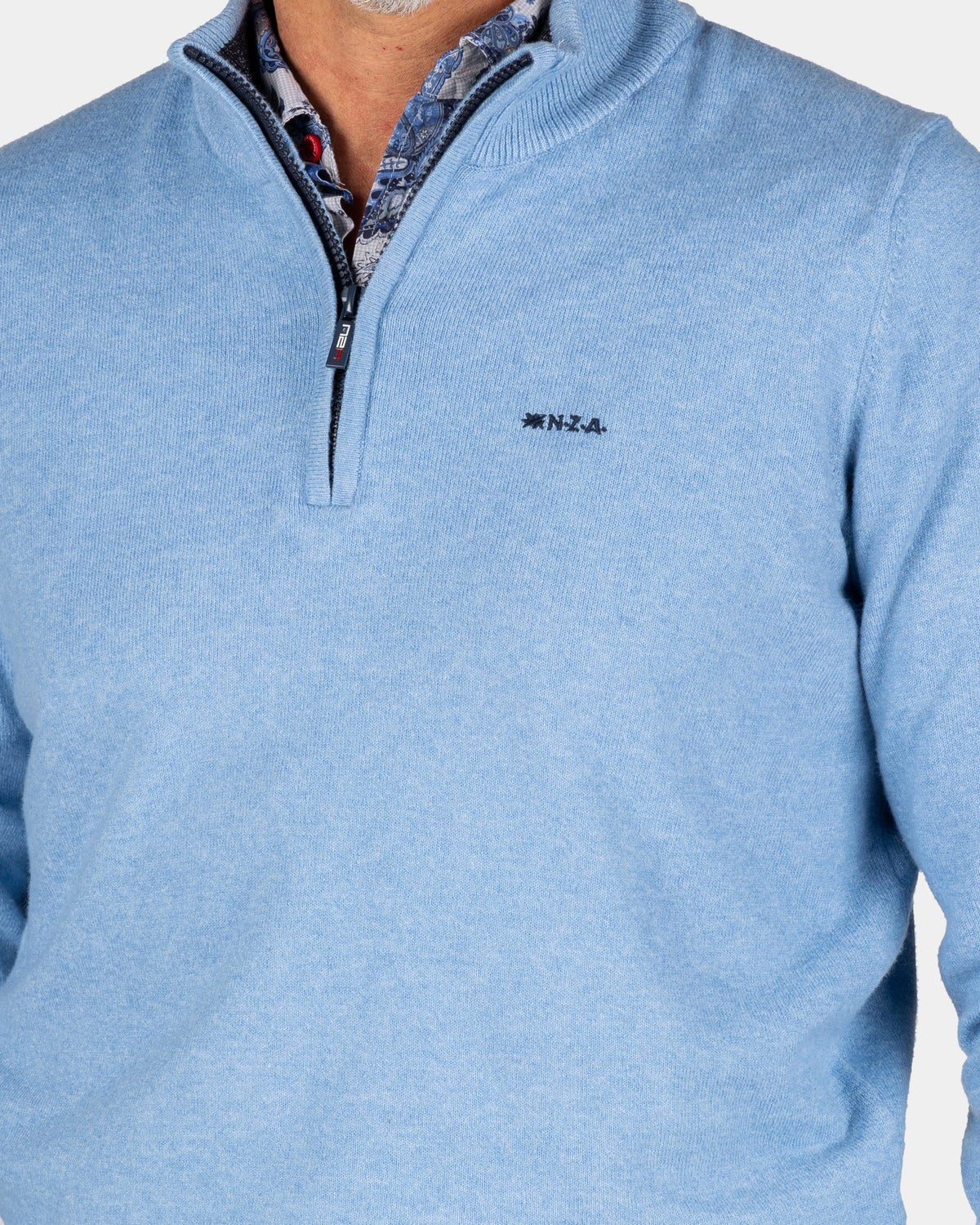 Blauer Pullover mit Elasthan - Brave Blue