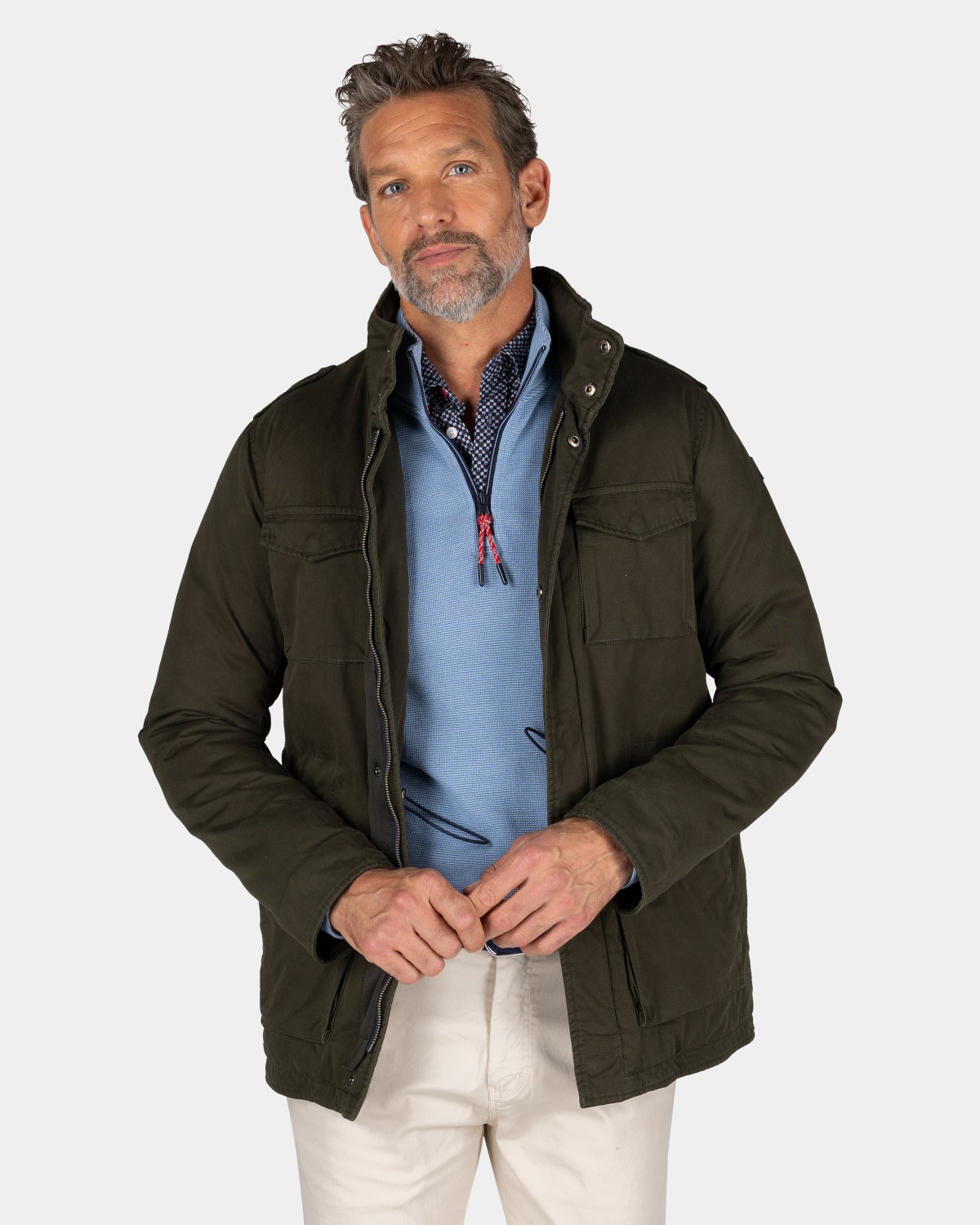 Dark green field jacket - Gravel Green