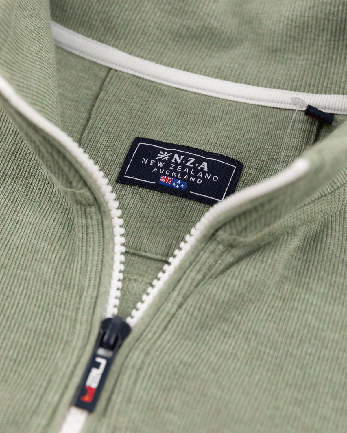 Green half zip sweat - Sage