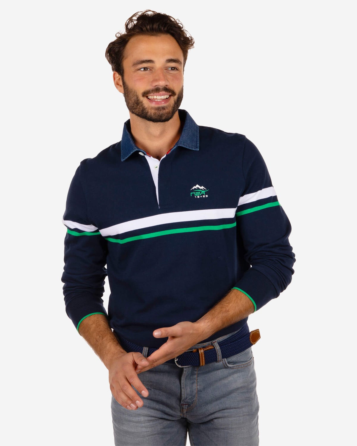 Chemise de rugby en coton Ashhurst - Reef Navy