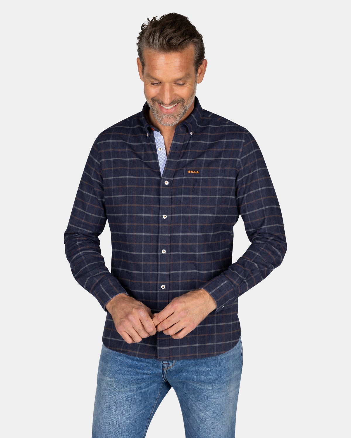 Camisa cuadros azul marino - Autumn Navy