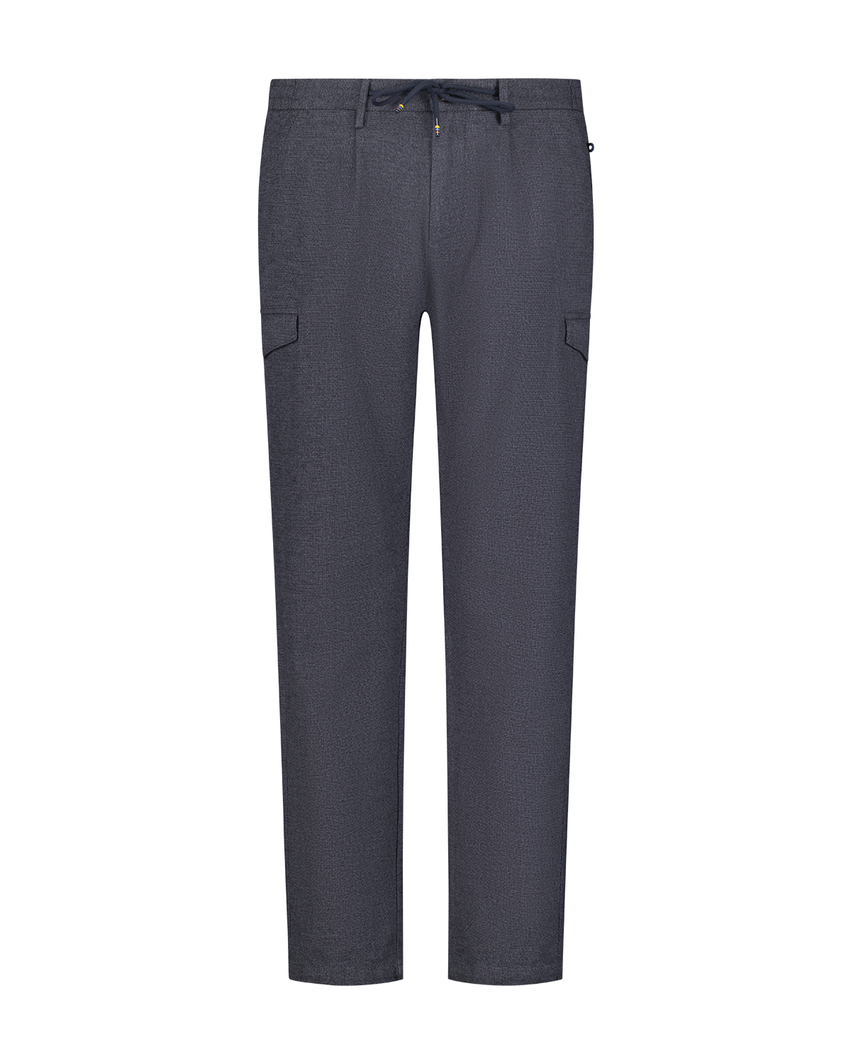 Pantalon cargo gris aspect laine - Grey Melange