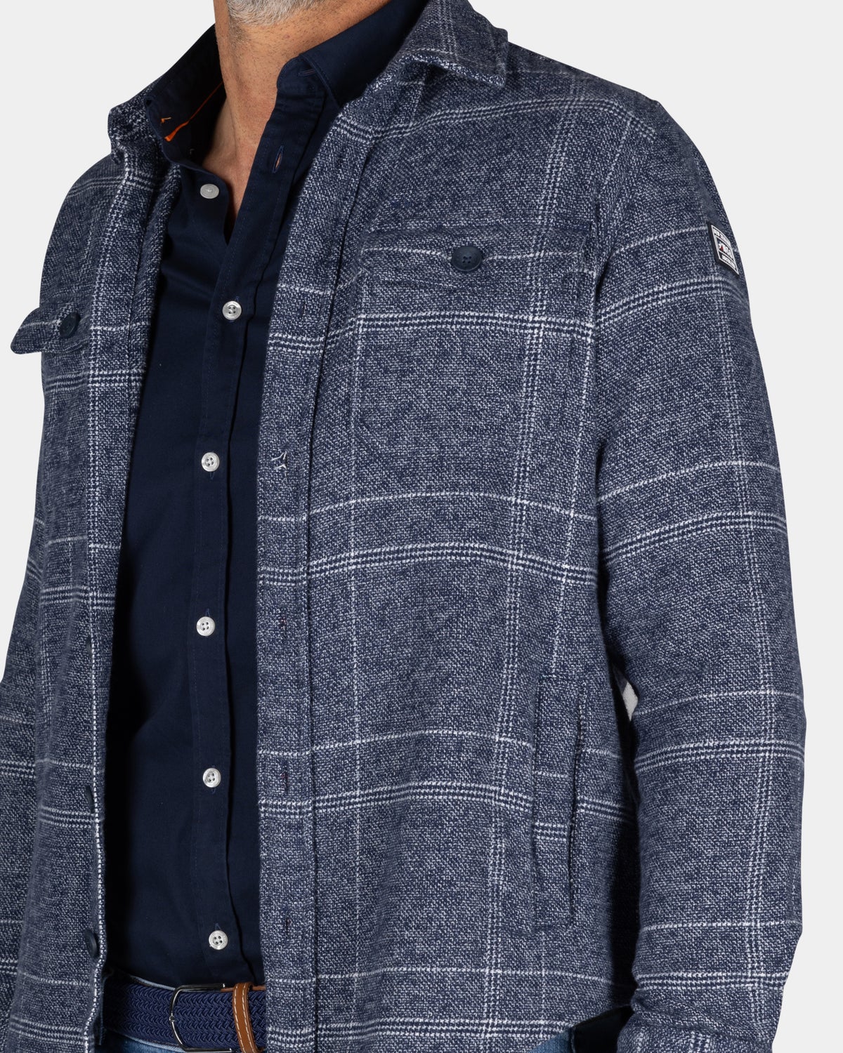 Navy cotton overshirt - Autumn Navy