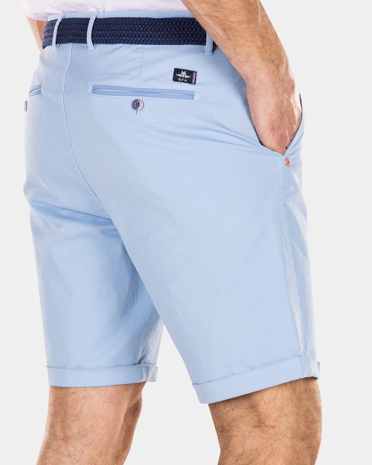 Chino-Shorts aus Baumwolle - Universal Blue
