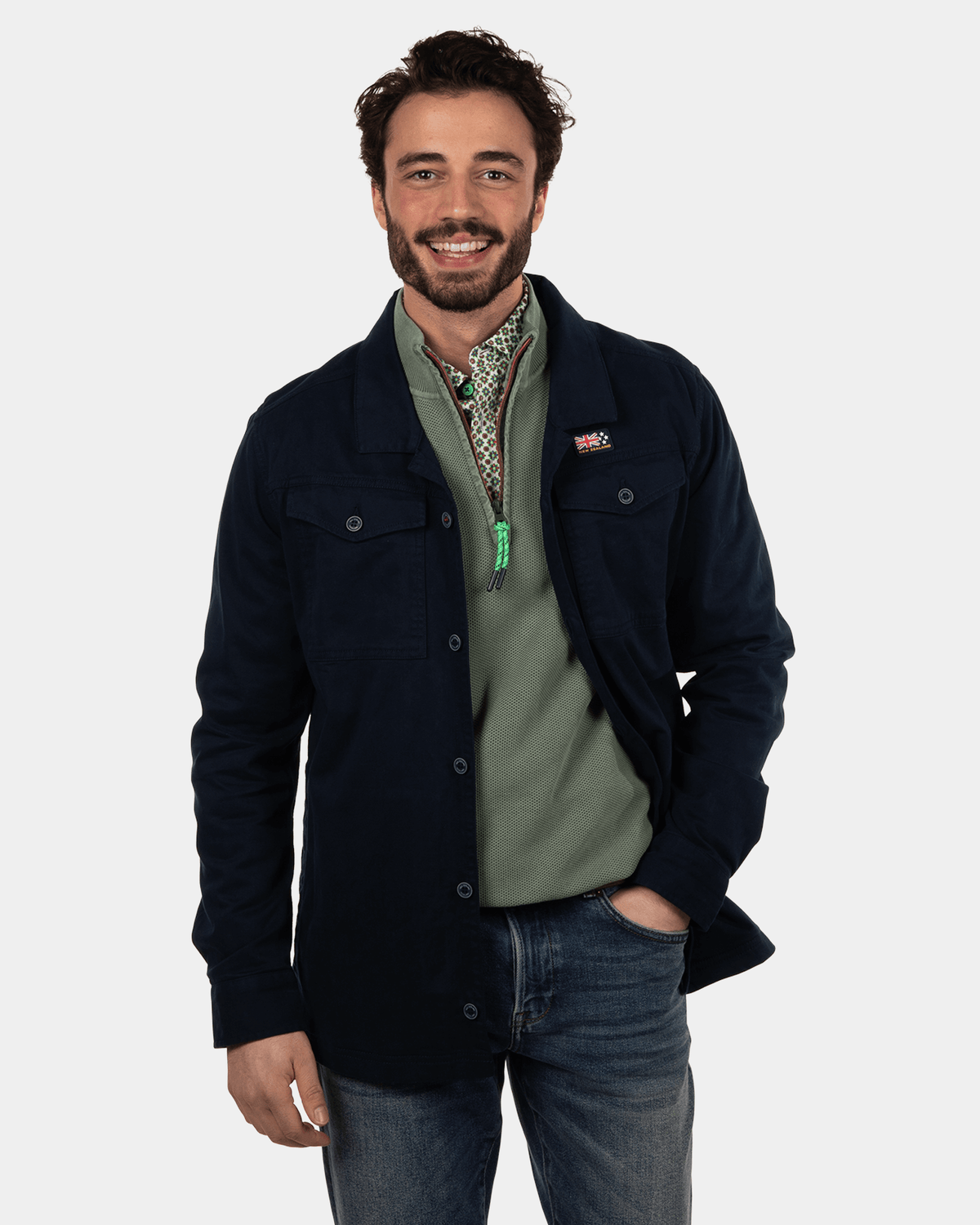 Chaqueta de verano Woodend Beach - Brave Navy