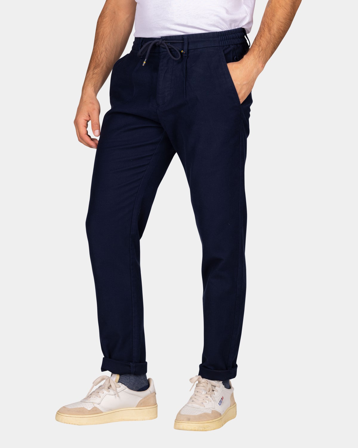 Cotton navy chino - Autumn Navy