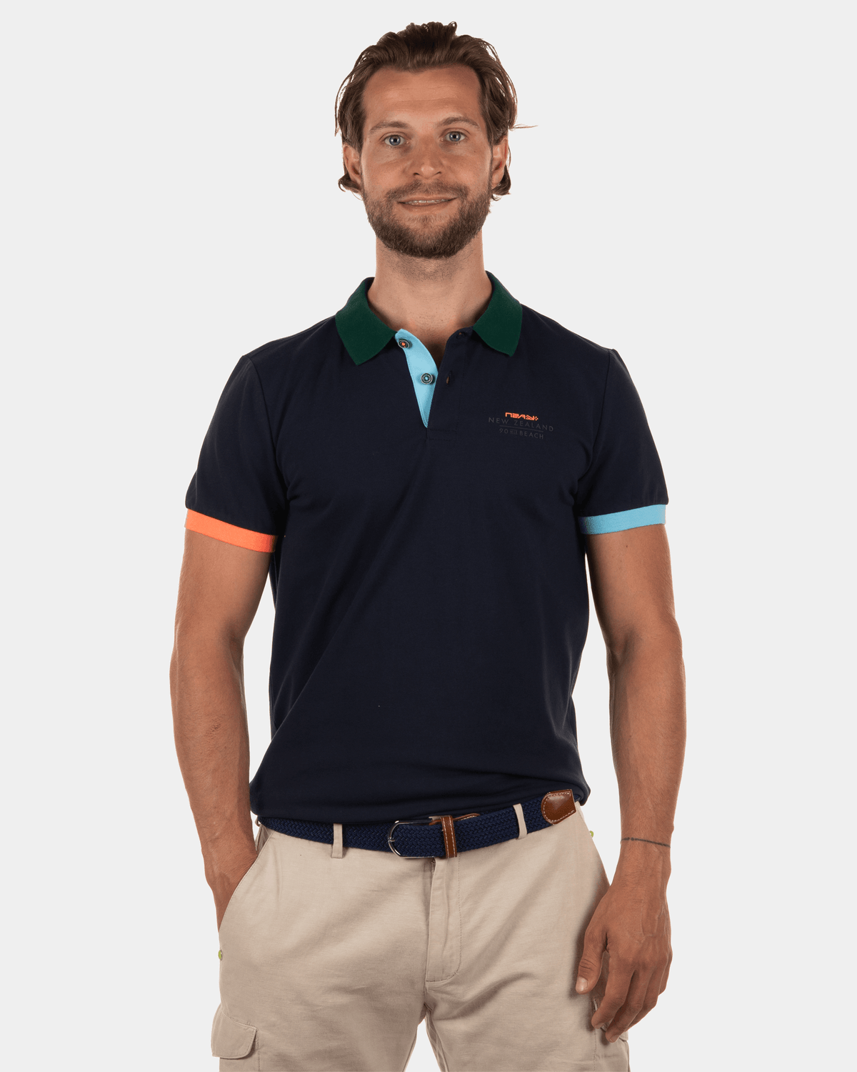 Polo uni Moonstone - Dutch Navy