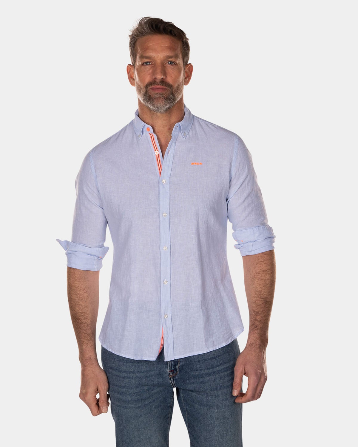 Chemise coton basique bleu clair - Light Blue