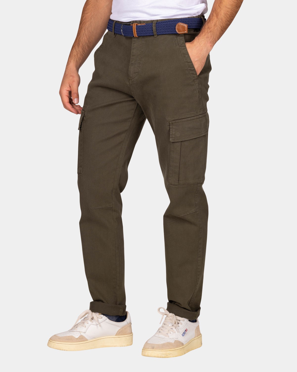 Dark green cargo pants - Quartz Green