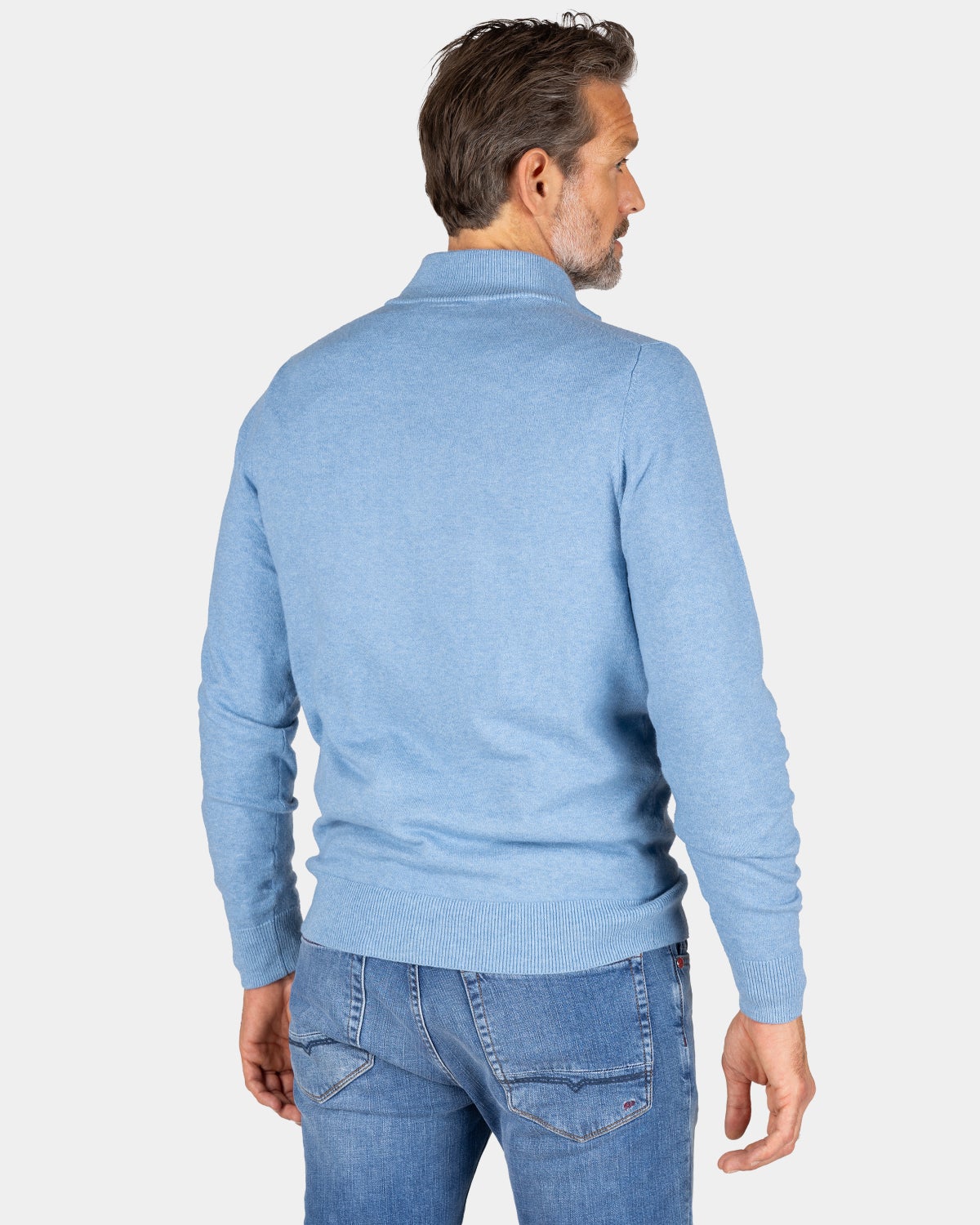 Blauer Pullover mit Elasthan - Brave Blue