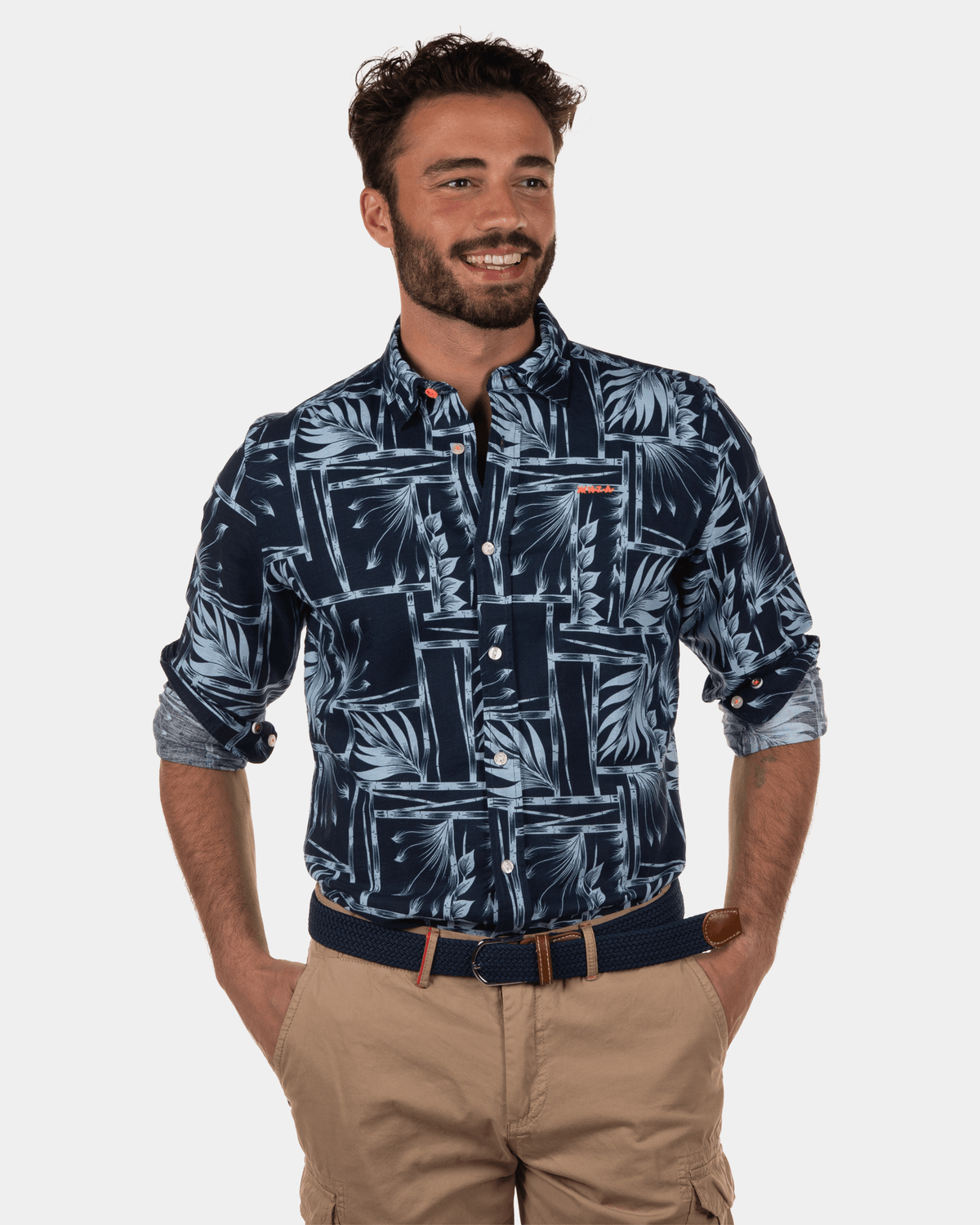 Camisa azul marino Woodville - Dutch Navy