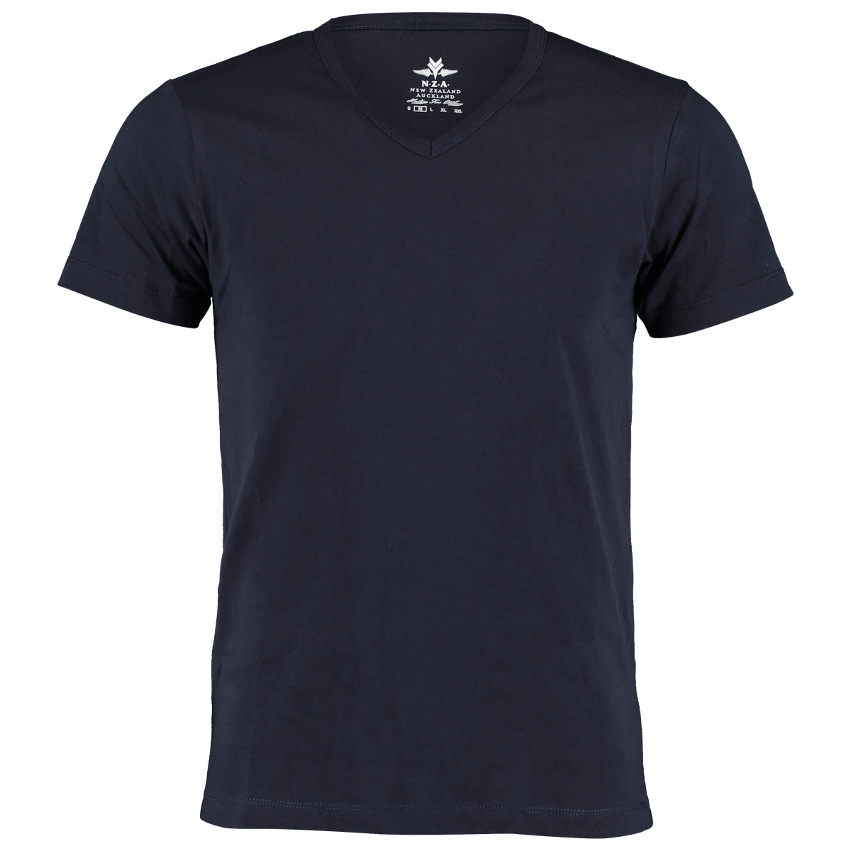 Camiseta Básica Escote Pico 2 pack Azul Marino