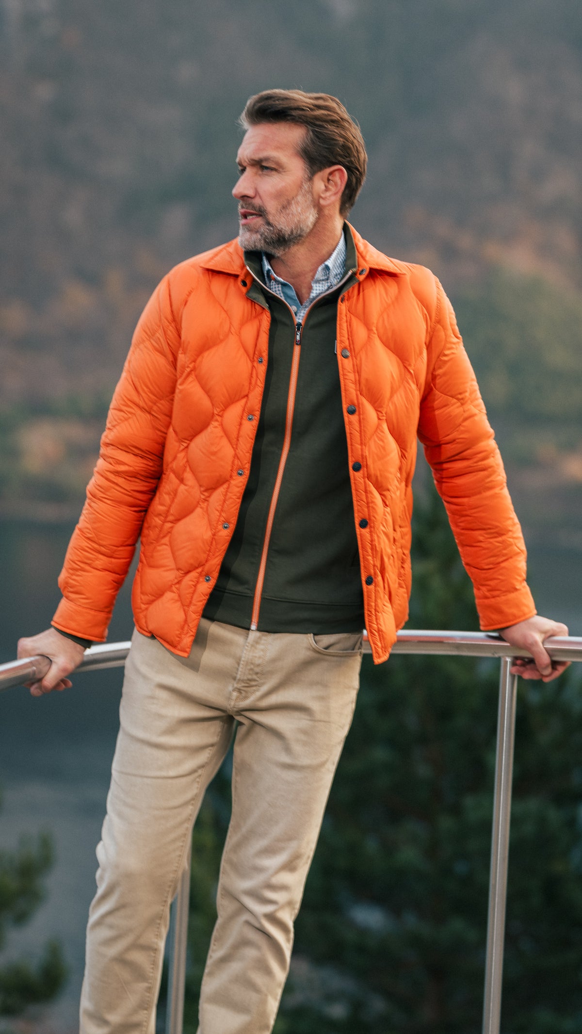 Orange short jacket - Almond Orange