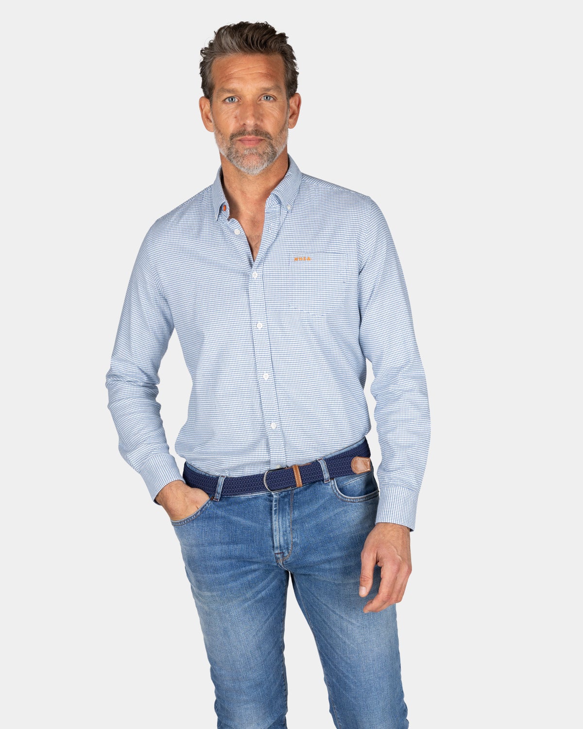 Camisa de franela celeste - Light Blue